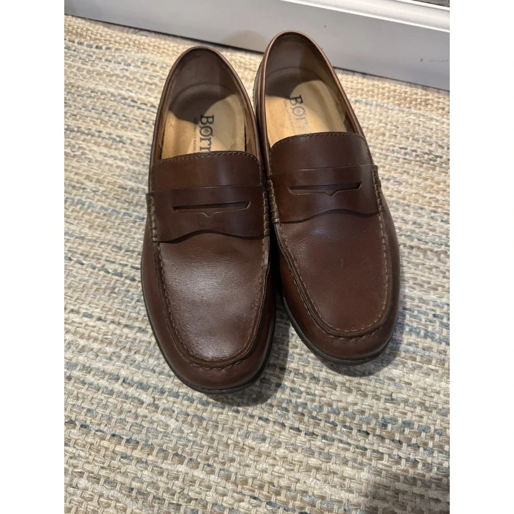 Born Men's Simon Penny Loafers Brown 10.5 In Great Shape